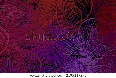 Dark Pink, Yellow vector doodle backdrop with flowers. Creative illustration in blurred style with flowers. New template for your design.