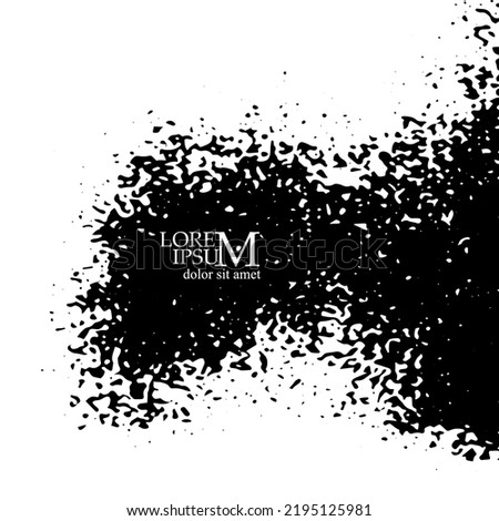 Grunge background for text from blots. Splash banner. Vector illustration