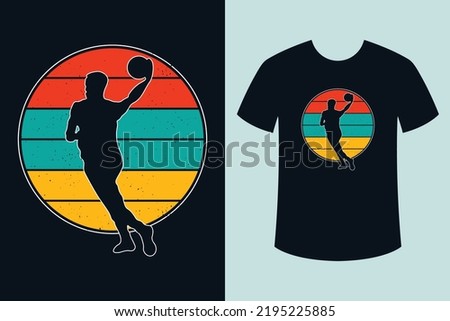 Basketball t shirt design, Basketball t shirt design with basketball player silhouette