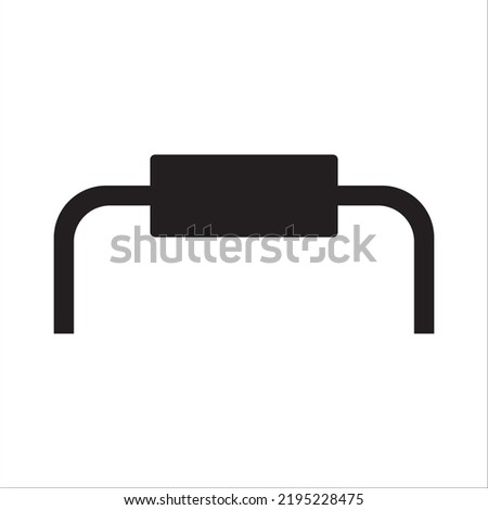 electronic components and microchip icon vector drawing