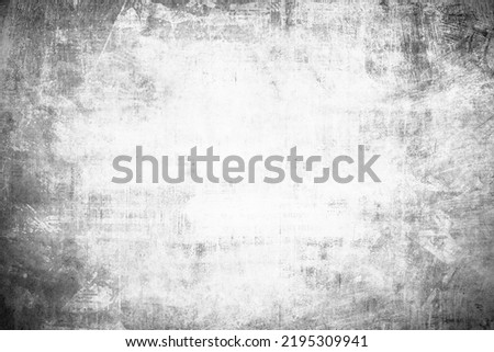 OLD GRUNGE NEWS PAPER BACKGROUND, BLACK AND WHITE GRUNGY PAPER TEXTURE, VINTAGE NEWSPRINT DESIGN, SCRATCHED POSTER TEMPLATE, DARK RETRO PAPERS BACKDROP Royalty-Free Stock Photo #2195309941