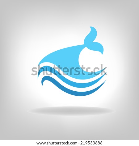 Vector illustration of a fish on a light background