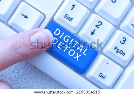 Conceptual caption Digital Detox. Conceptual photo Free of Electronic Devices Disconnect to Reconnect Unplugged -