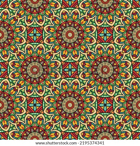 Abstract festive colorful floral vector ethnic tribal pattern,Cute and fancy background for wallpaper, website, textile, greeting cards, wedding invitations, wrapping, book covers, printing design
