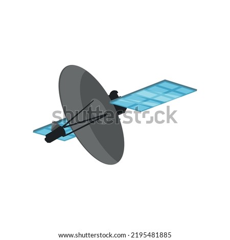 Vector Illustration realistic of satellite.