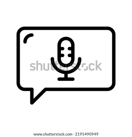 Vector Icons Voice Message Lineal Style. Pixel Perfect and Editable Stroke.