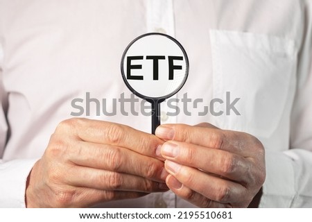 ETF analysis, stock investment concept. High quality photo