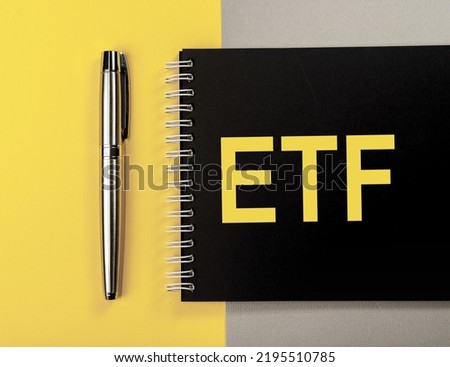 ETF word acronym of stock market. High quality photo