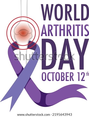 World Arthritis Day Poster Design illustration