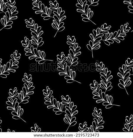 Tropical palm element background abstract vector seamless pattern.