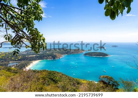 ฺBeautiful views Black Rock Viewpoint or Pa Hin Dum, Phuket, Thailand. Royalty-Free Stock Photo #2195739699