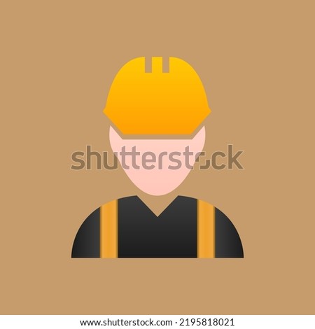 builder icon on white background, vector illustration