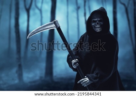 Grim reaper in the forest