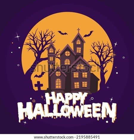 Happy halloween background wallpaper vector illustration