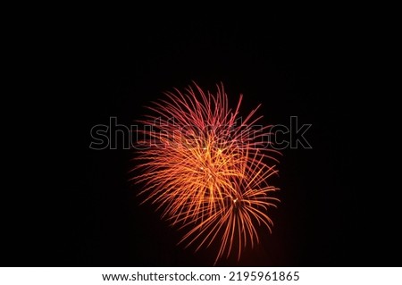 Fireworks celebrations for bonfire night new year long exposure