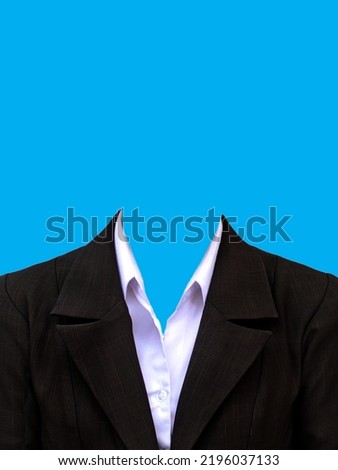 A photo on the front of an ID card or passport photo with a blue  background 