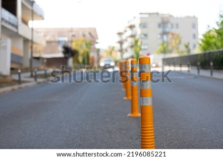 Picture of a modern parking lot barrier