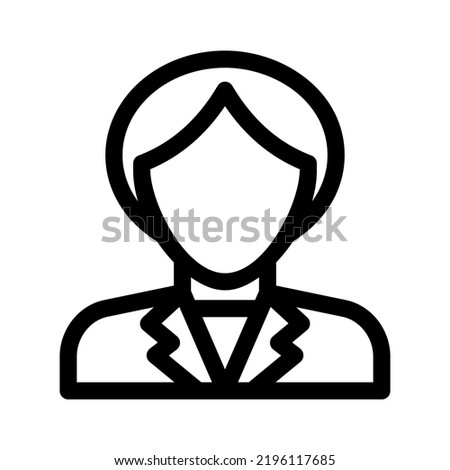 businesswoman icon or logo isolated sign symbol vector illustration - high quality black style vector icons
