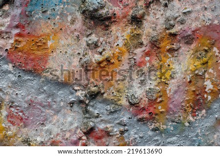 Grunge Painted Old Cement Wall Background