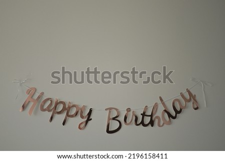 Happy birthday greeting wall sticker