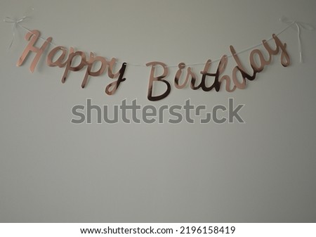 Happy birthday greeting wall sticker