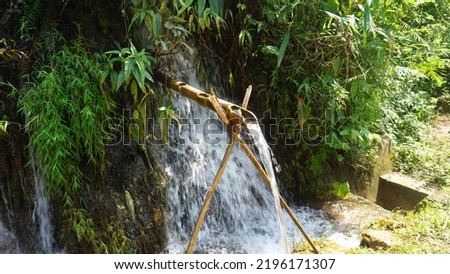 water flowing ravine northwest of Vietnam