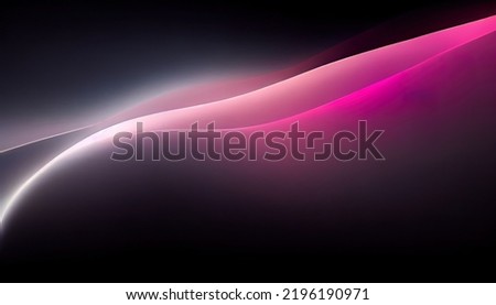 Beam of white and purple light on black background. Light textures in space. Abstract technology futuristic wallpaper. Lines of puprle color creating a volumetric shape. High quality wallpaper.