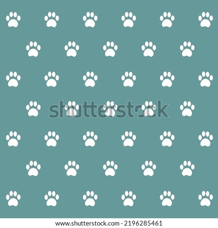 Seamless cat footprints, can be used as Background or texture