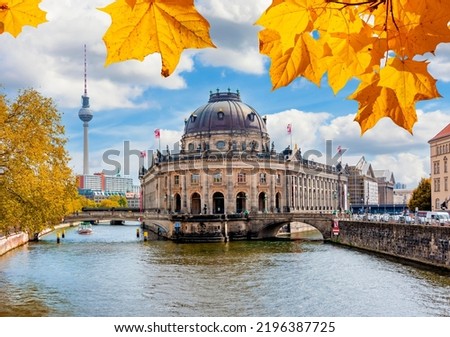 Museum island in autumn, Berlin, Germany Royalty-Free Stock Photo #2196387725