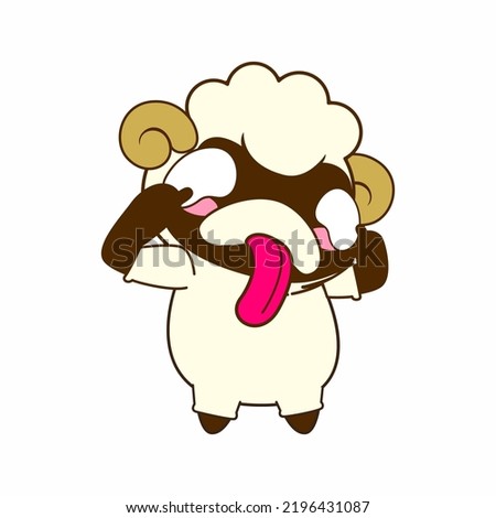 cute little sheep vector illustration, sheep vector