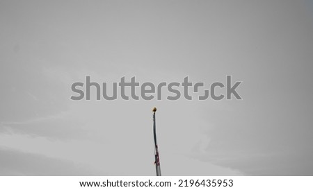 One pole standing toward the sky