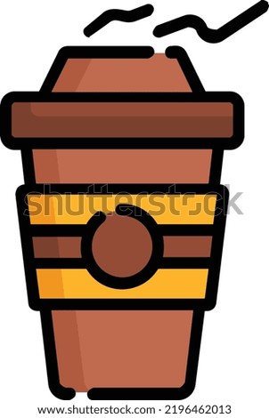 coffee vector concept on white background. isolated illustration icon