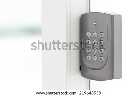 Door access control Royalty-Free Stock Photo #219648538