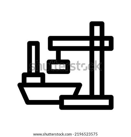 harbor icon or logo isolated sign symbol vector illustration - high quality black style vector icons
