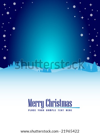 Blue winter background