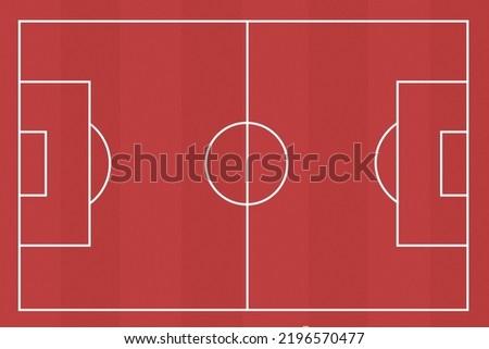 Football Field in dark red color.