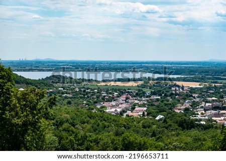 View from Vinne Castle on the surrounding environment in the background of Zemplinska Sirava in Slovakia