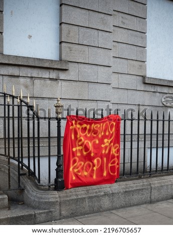 Protest red flag complaint banner public government issues