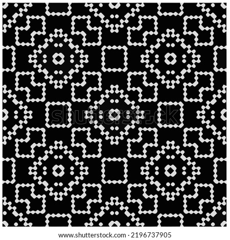 
Design seamless monochrome geometric pattern. Abstract background. Vector art.Perfect for site backdrop, wrapping paper, wallpaper, textile and surface design. 