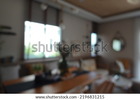 Blur focus of Modern design on living room.
