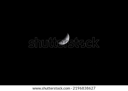Pictures of the moon day and night.
