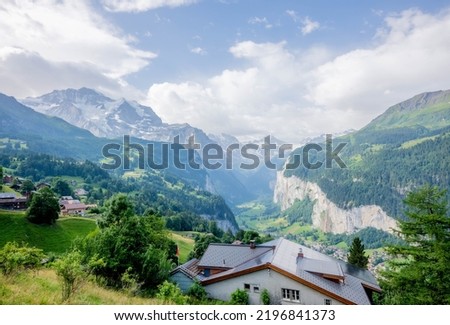 Beautiful landscape picture in Switzerland