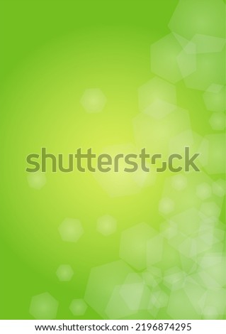 Abstract Green Background with Golden Circular Spot Lights.  Vibrant Sunlight  Summer and Spring Texture. Bokeh Blurry Template. Shiny Gradient Cover. Festive Christmass and New Year Snow on Green. 