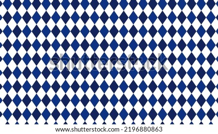 Blue rhombus seamless pattern background. Vector illustration.  