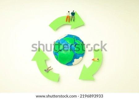 Concept of Save the world and Recycling