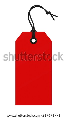 red price tag Royalty-Free Stock Photo #219691771