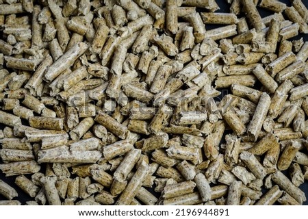 background with wood pellets for heating