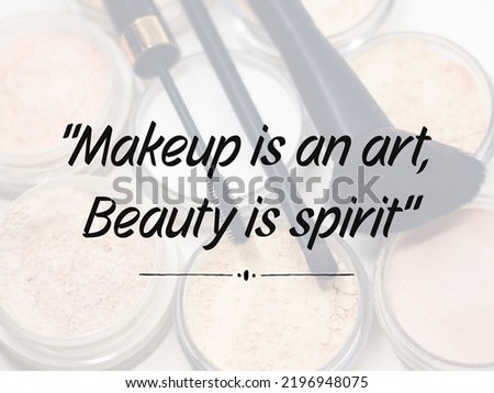 Its a caption about the importance of makeup as well the importance of soul.