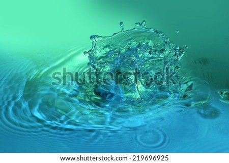 Water splash, close-up