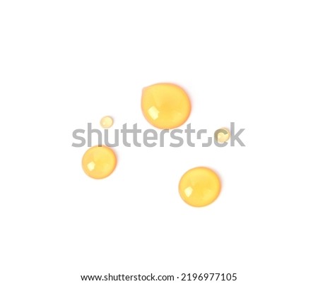 Honey isolated on white background. Top view Royalty-Free Stock Photo #2196977105